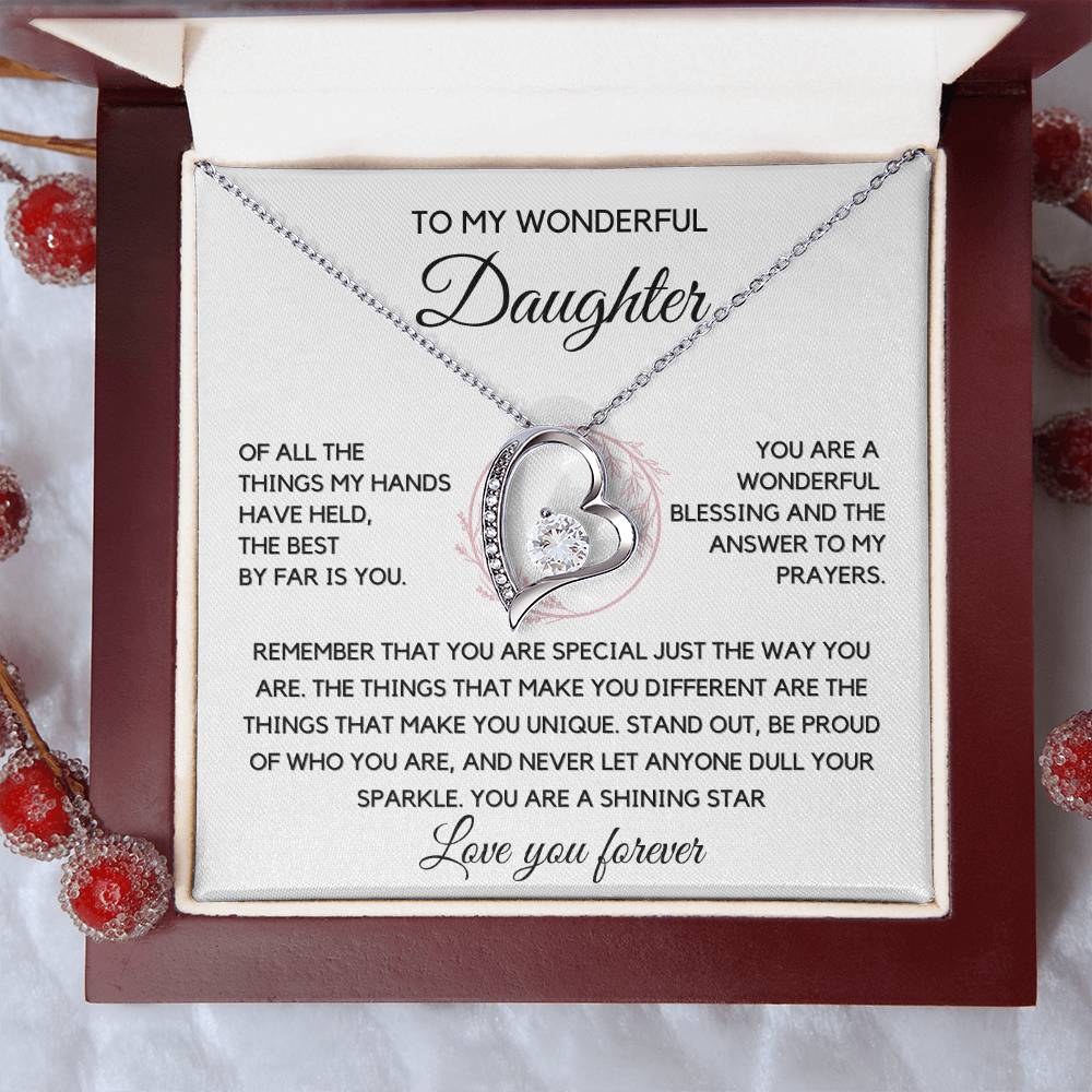 To my Daughter - You are the best Necklace