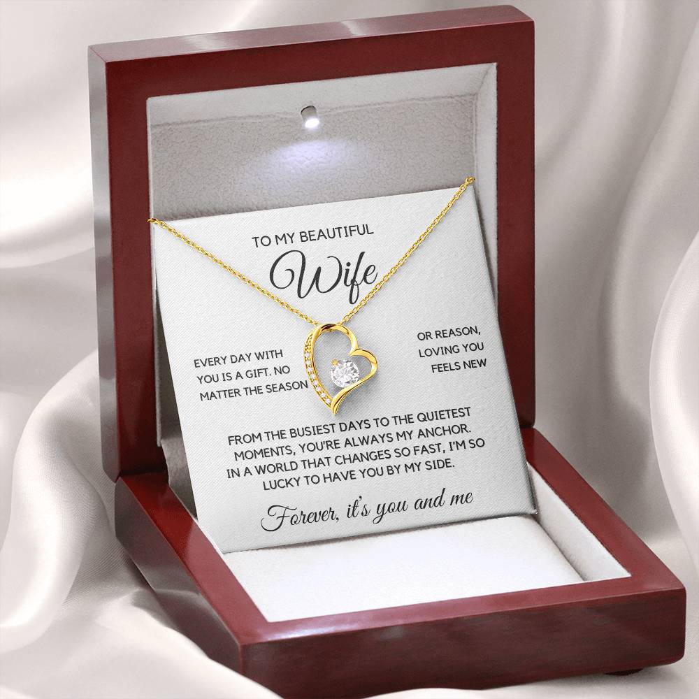 Wife- Forever Love Necklace-Every day is a gift