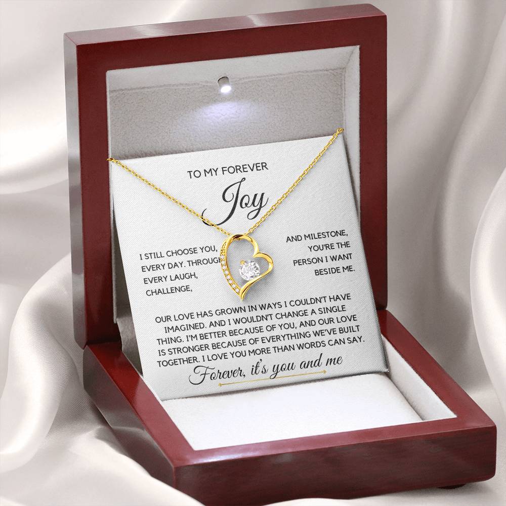 My forever joy- Forever Love Necklace