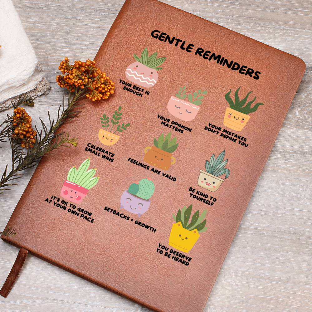 Gentle Reminders Journal Mental Health Journal Positive Affirmations Hardcover Notebook