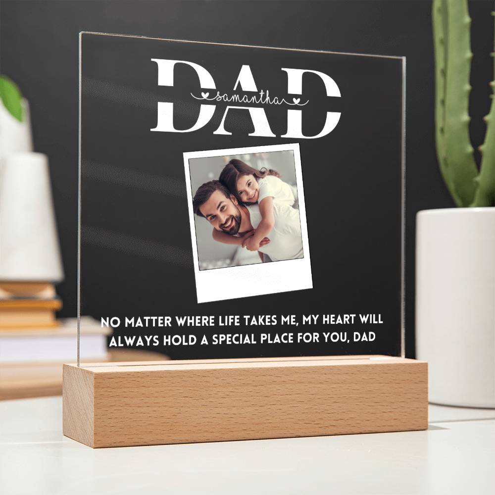 Personalized Photo Frame Gift for Dad Father's day Birthday Gift