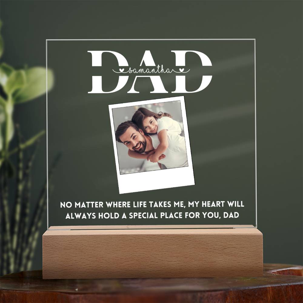 Personalized Photo Frame Gift for Dad Father's day Birthday Gift