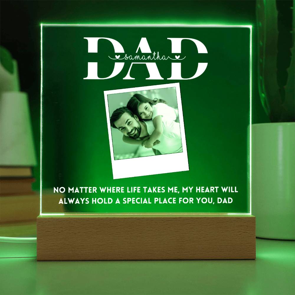 Personalized Photo Frame Gift for Dad Father's day Birthday Gift