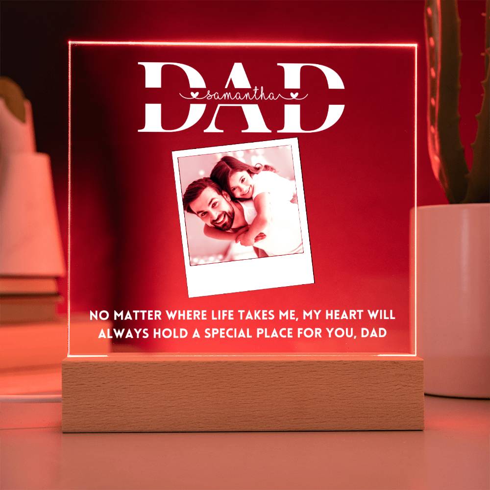 Personalized Photo Frame Gift for Dad Father's day Birthday Gift