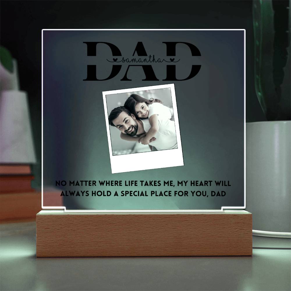 Personalized Dad Father's Day Gift Photo Acrylic Plaque