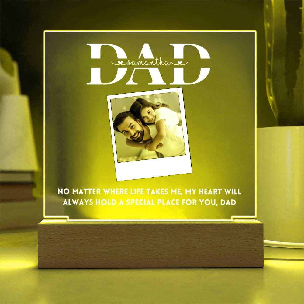 Personalized Photo Frame Gift for Dad Father's day Birthday Gift