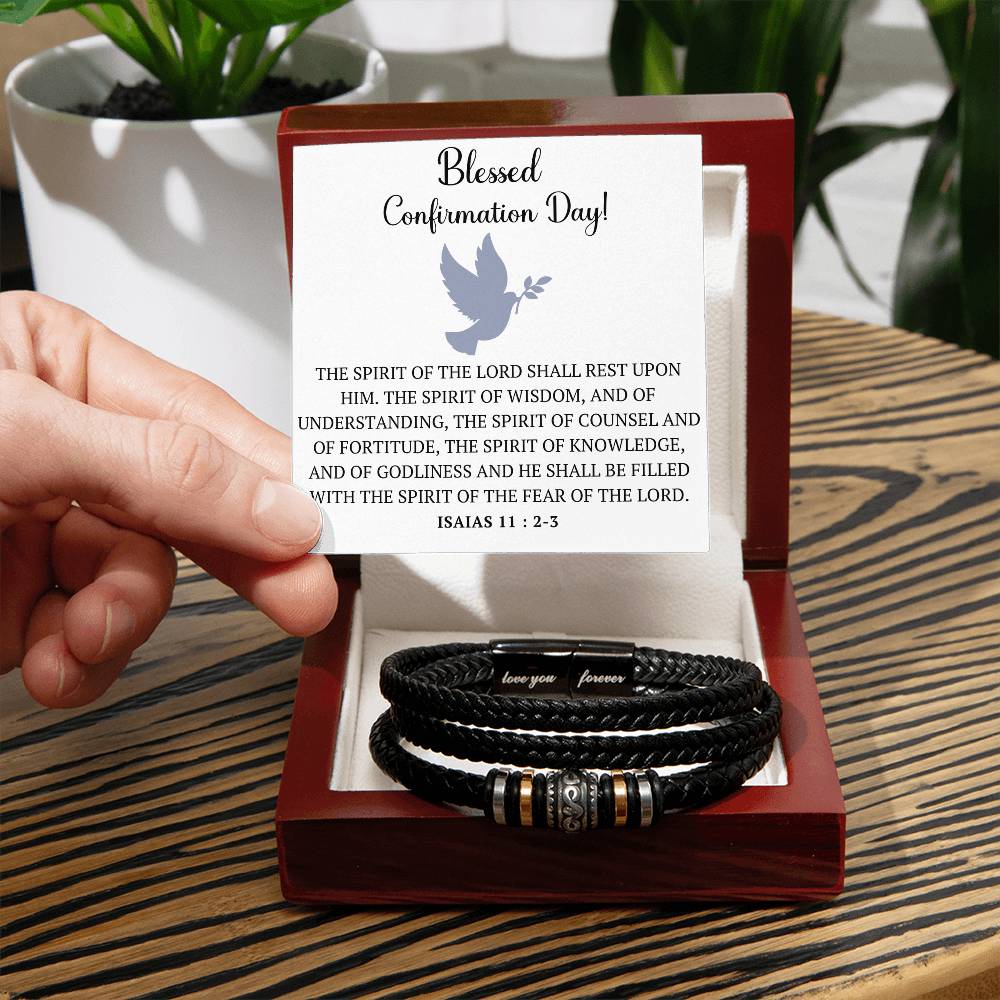 Motivational christian gifts for men,Bible verse vegan leather mens bracelet,Trendy christian bracelet, Christian Gifts teenage boys Baptism