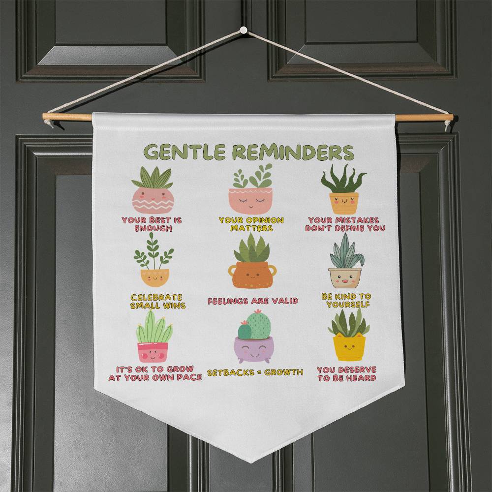Gentle Reminder Wall Pennant, Office Decor, Kids Room Wall Art-1