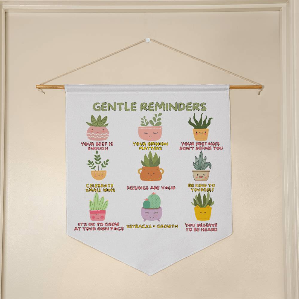 Gentle Reminder Wall Pennant, Office Decor, Kids Room Wall Art-1