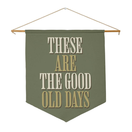 These are the good old Days Pennant Wall hanging