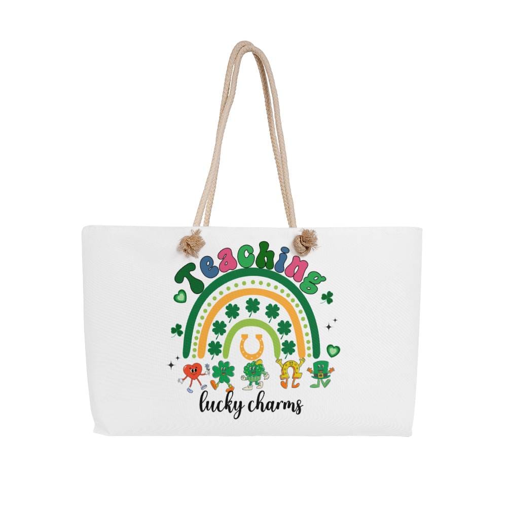 Lucky Charms Teacher Tote St.Patrick's day Weekender Tote