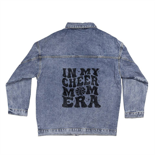 In My Cheer Mom Era Denim Jacket Cheerleader Mom Jean Jacket