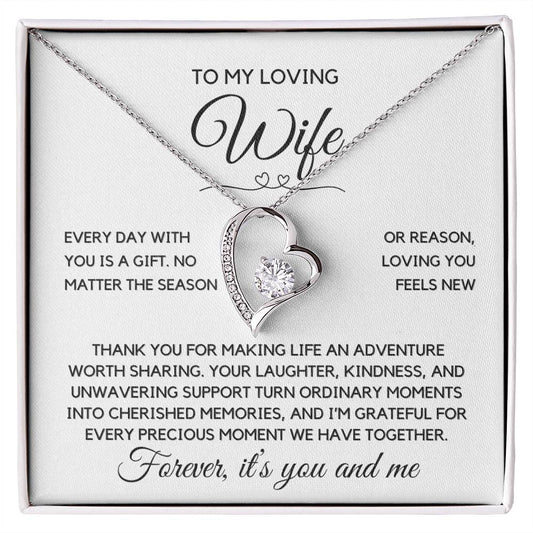 Wife- Forever Love Necklace-Loving you feels new