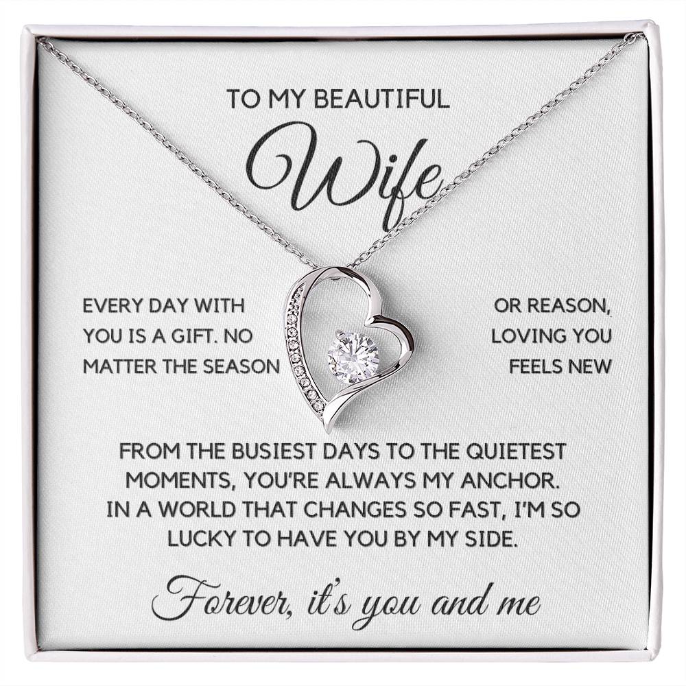 Wife- Forever Love Necklace-Every day is a gift