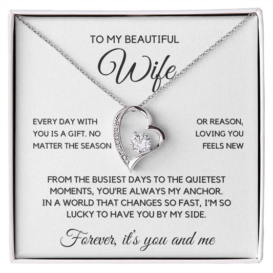 Wife- Forever Love Necklace-Every day is a gift