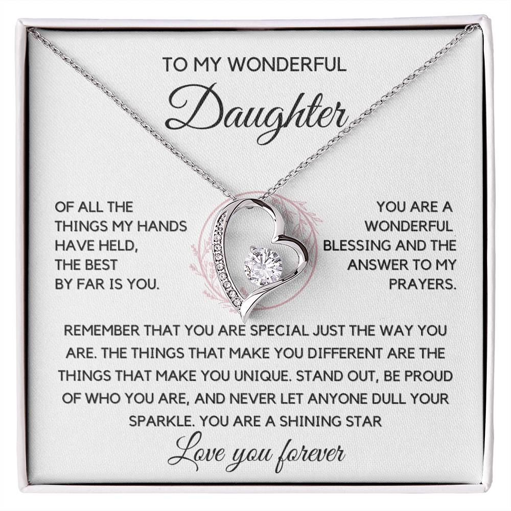 To my Daughter - You are the best Necklace