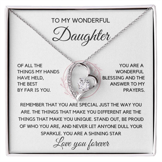 To my Daughter - You are the best Necklace