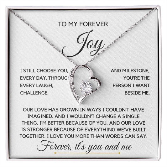 My forever joy- Forever Love Necklace