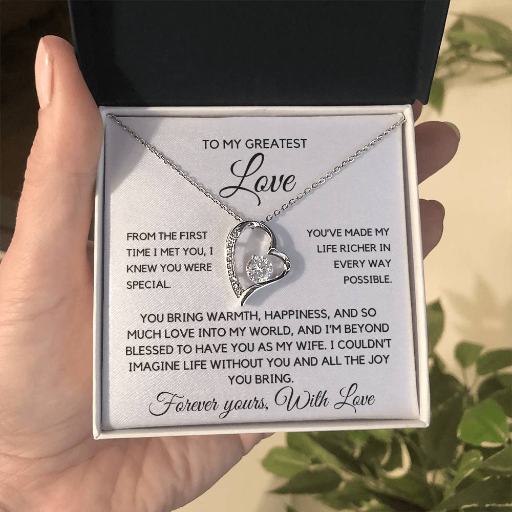 My Greatest Love -Forever love necklace