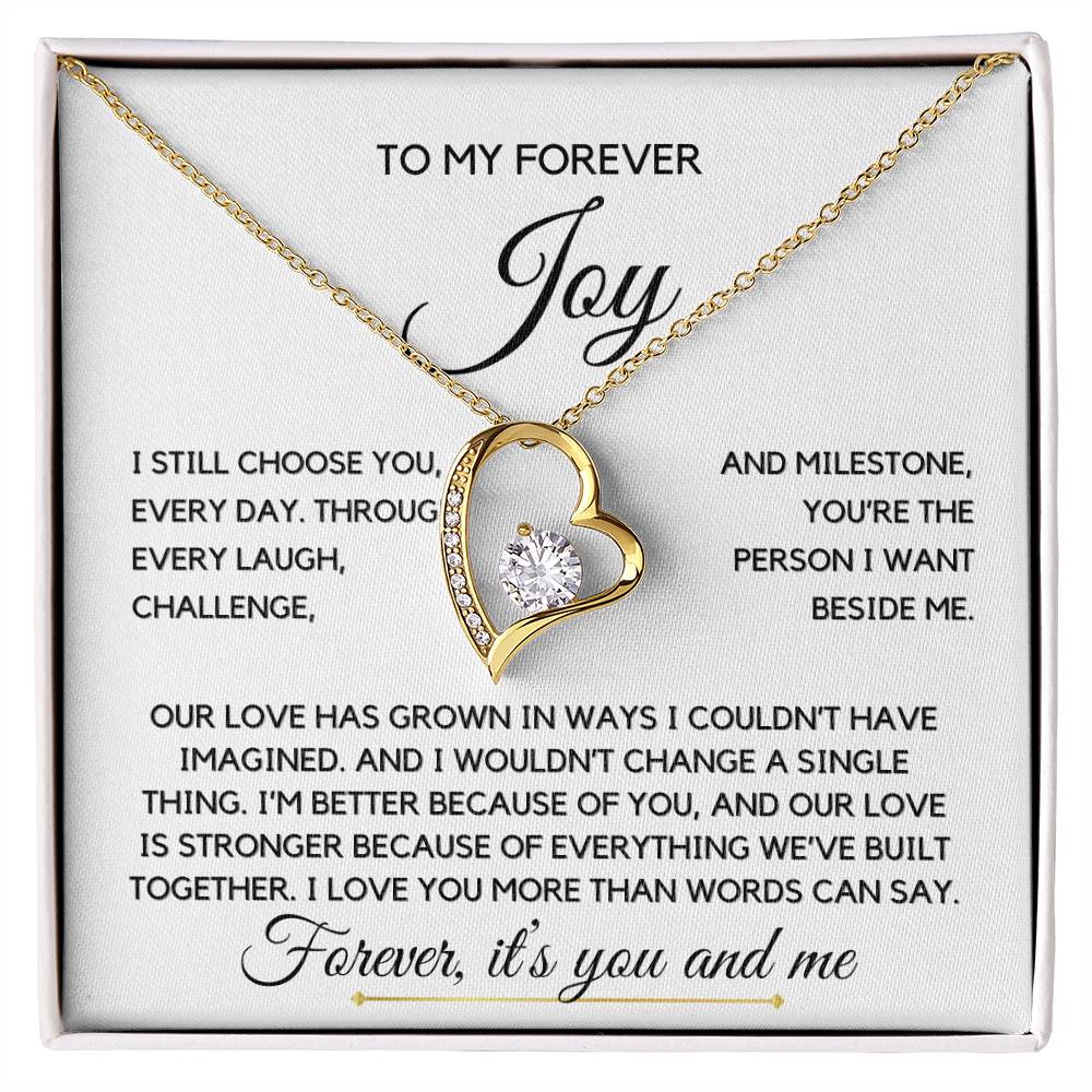 My forever joy- Forever Love Necklace