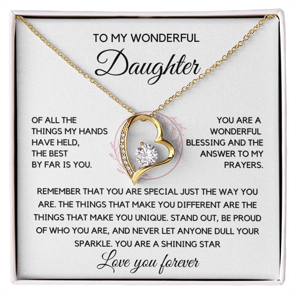 To my Daughter - You are the best Necklace