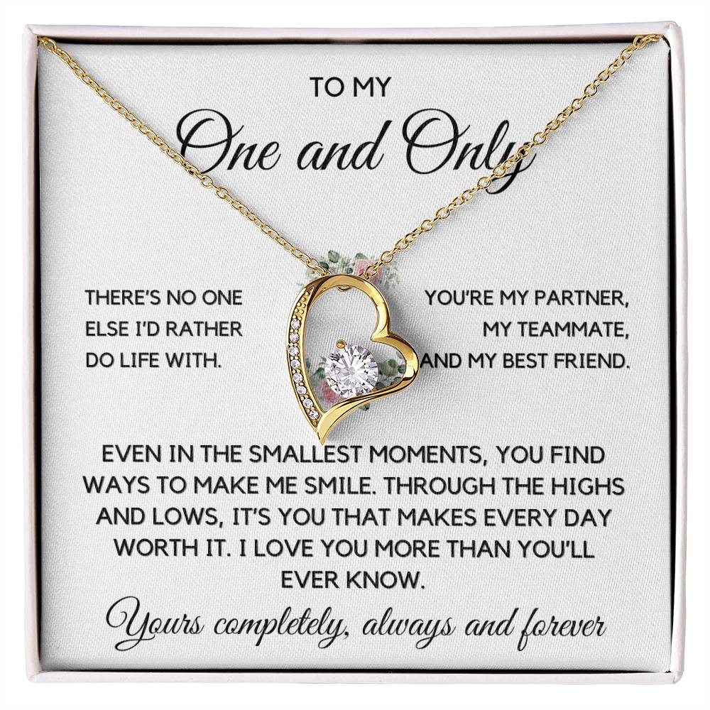 One and Only- Forever Love Necklace