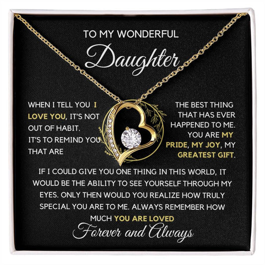 To my Daughter You Are my Pride Necklace