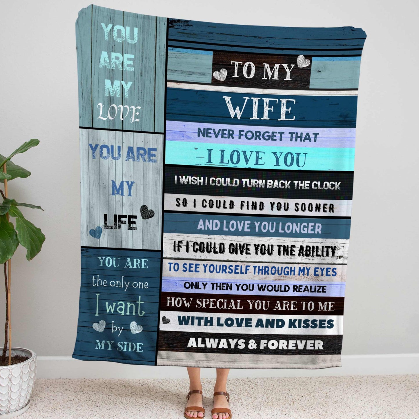 See you through My Eyes- Wife Blanket