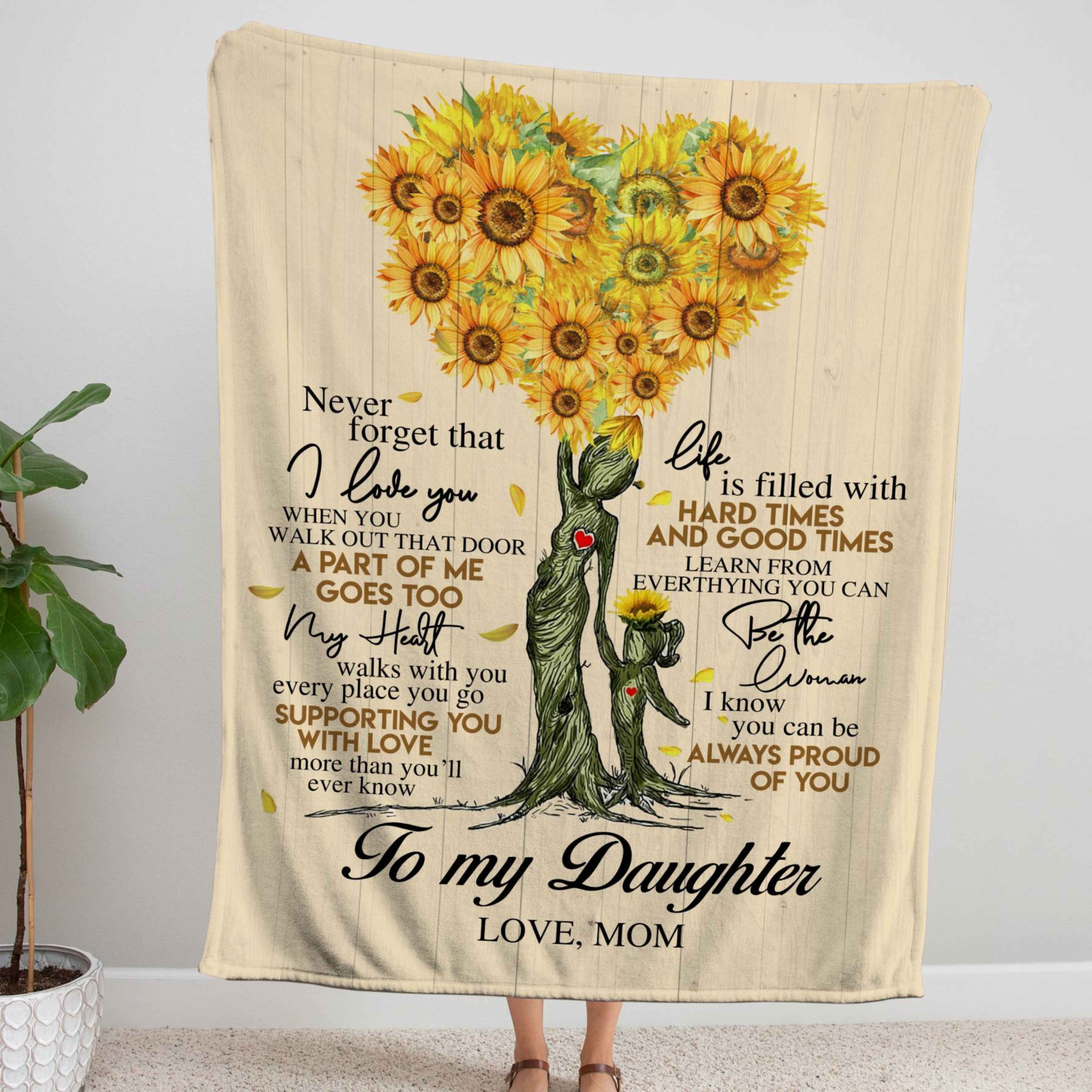 Daughter blanket best sale with sunflowers