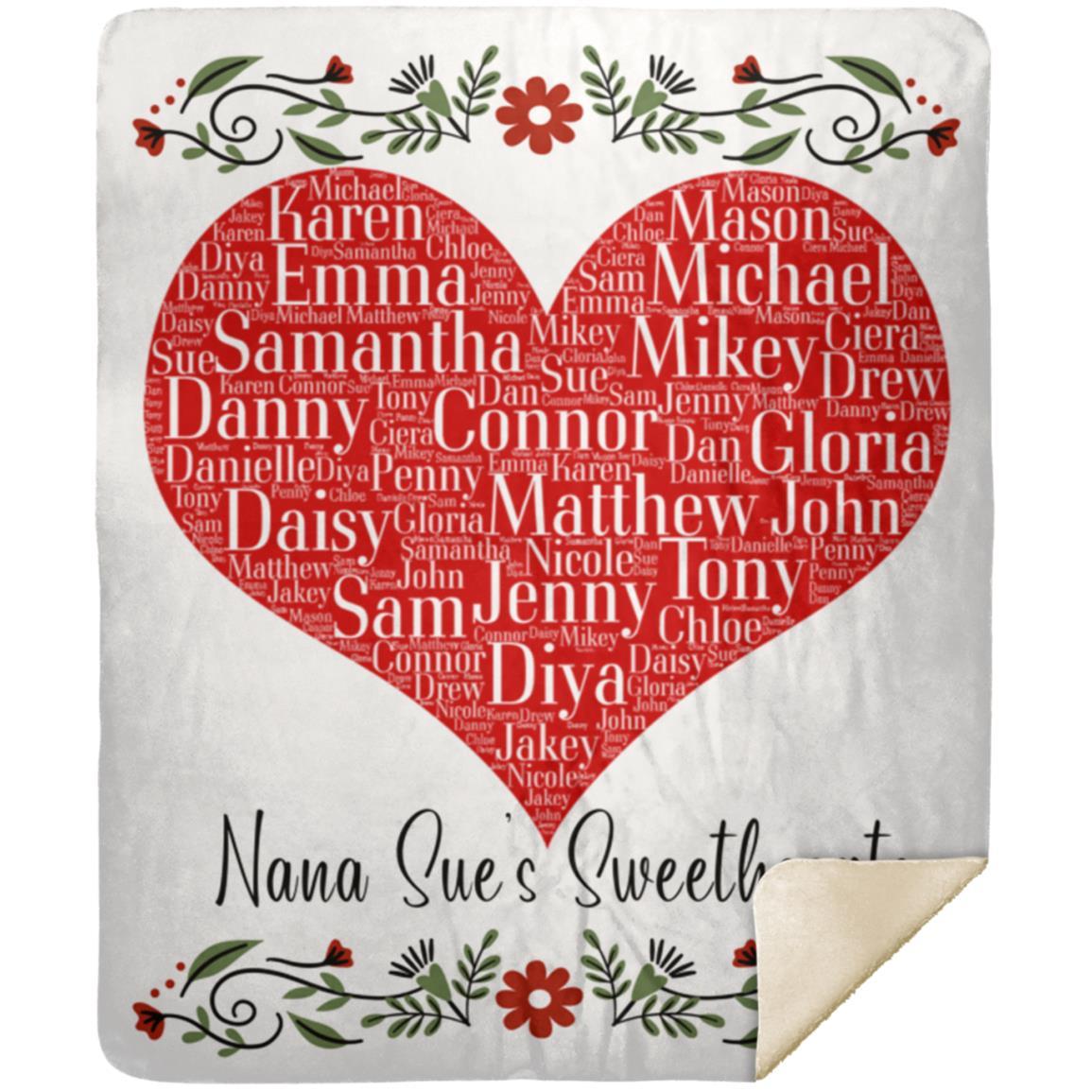 Personalized Grandparent from Grandkids Blanket