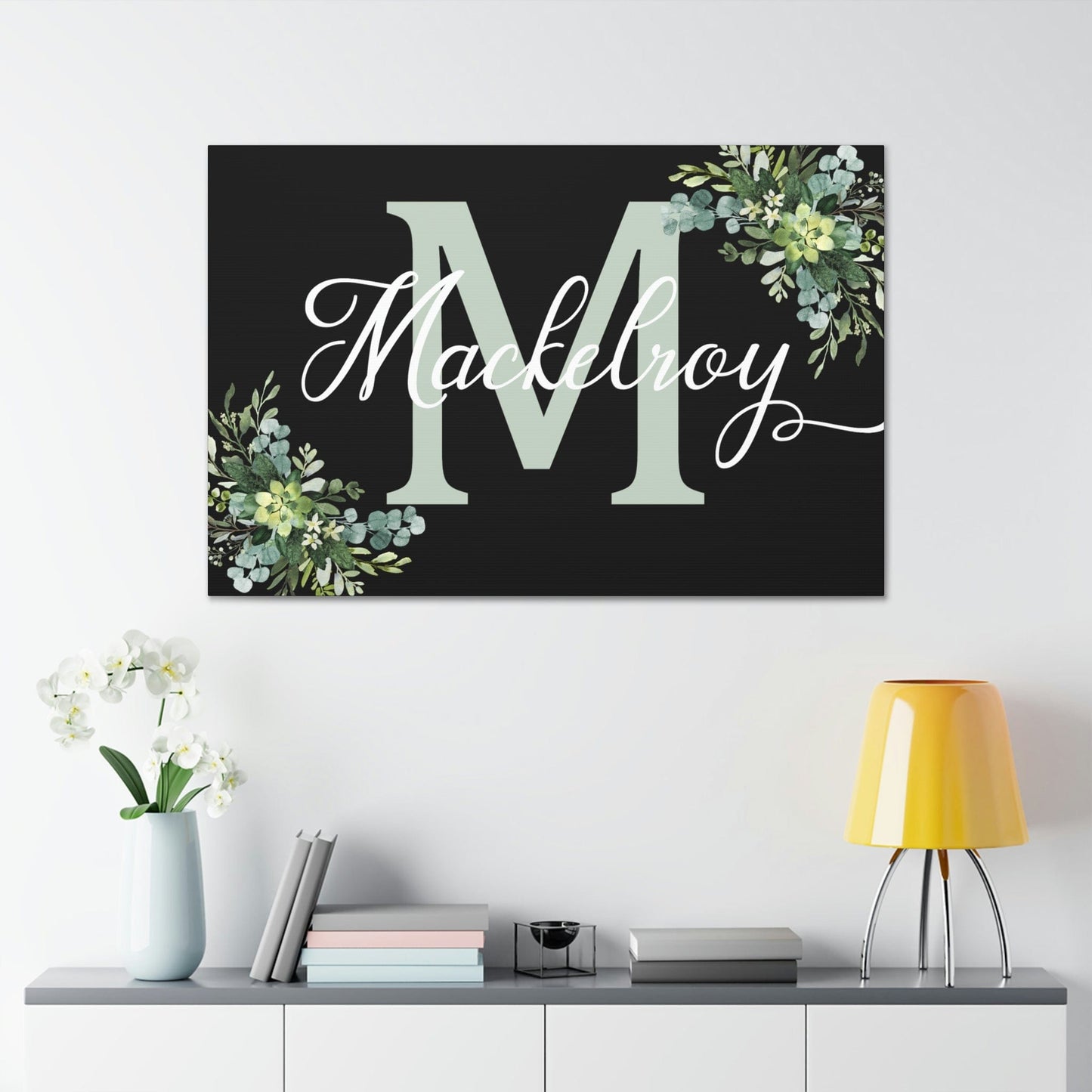 Personalized Custom Last Name/Family Name Canvas Wall Sign