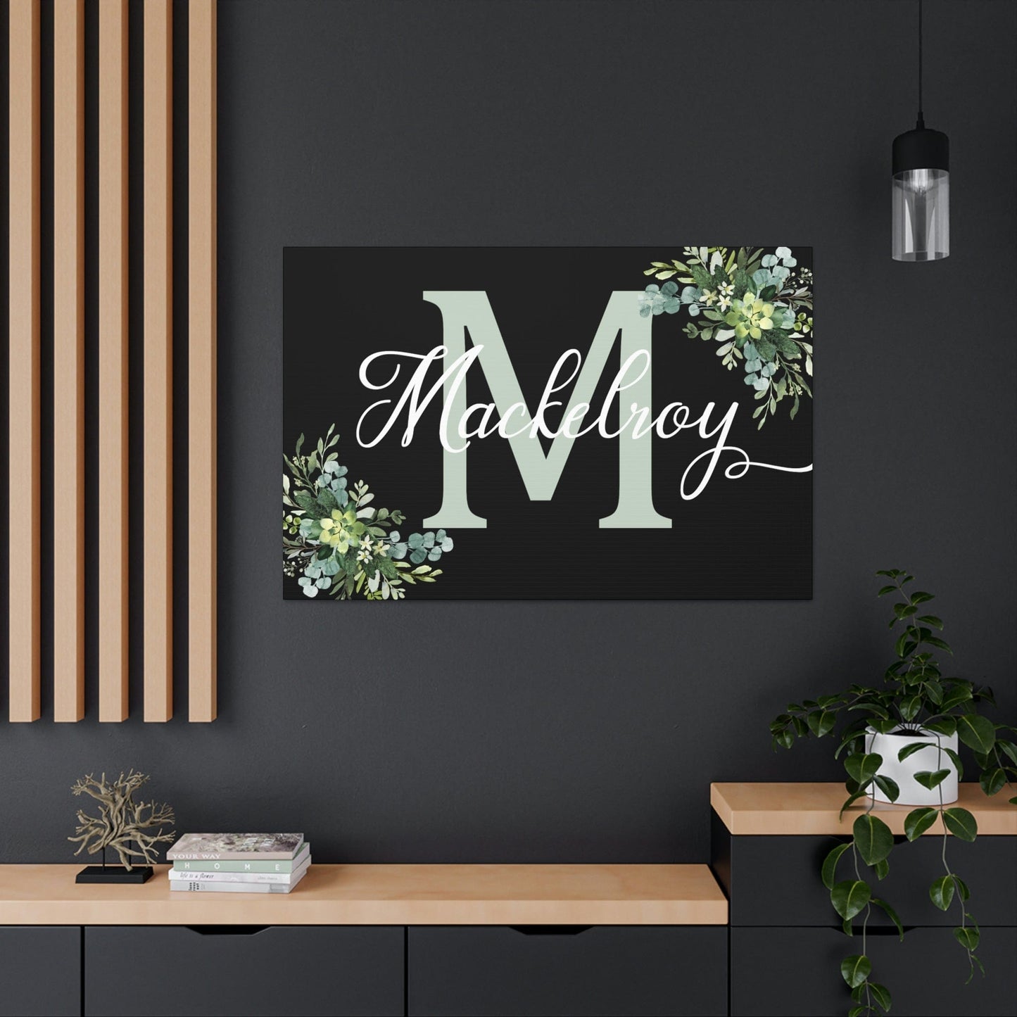 Personalized Custom Last Name/Family Name Canvas Wall Sign