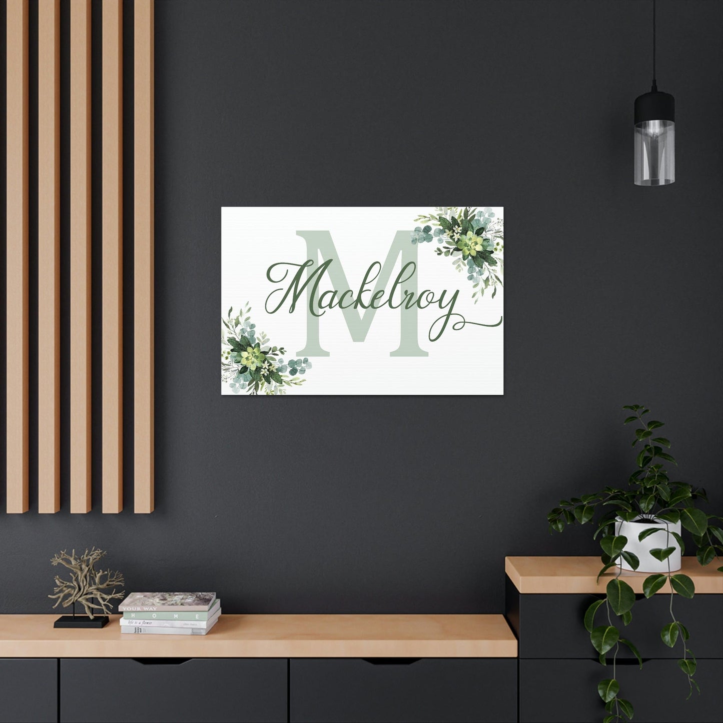 Personalized Custom Last Name/Family Name Canvas Wall Sign