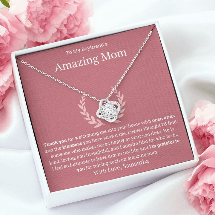 To My Boyfriend's Mom Necklace, Gift for Boyfriend Mother