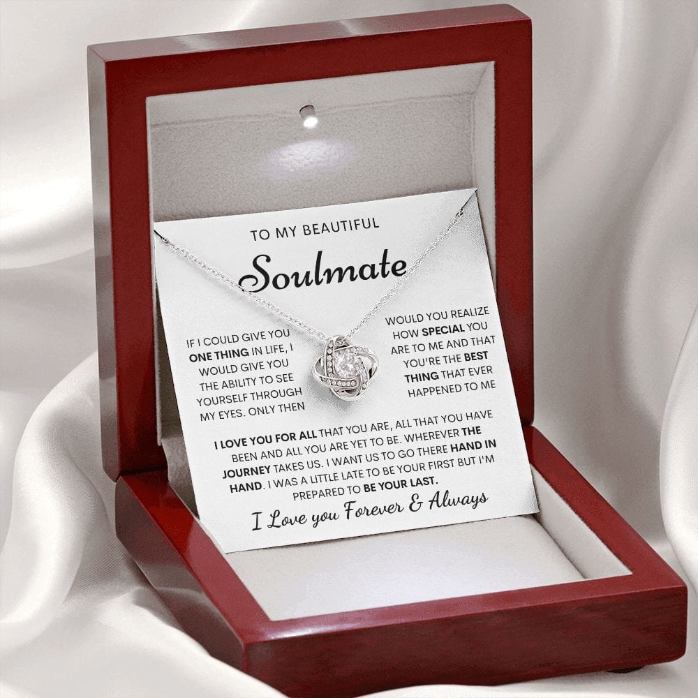 Beautiful Soulmate Necklace- Loveknot