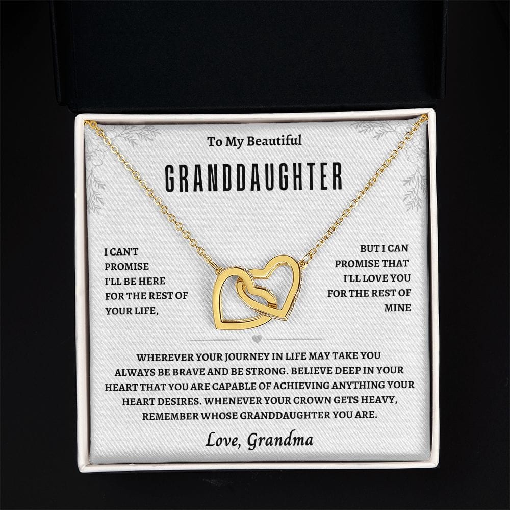 GrandDaughter From Grandma:Interlocking Hearts Necklace