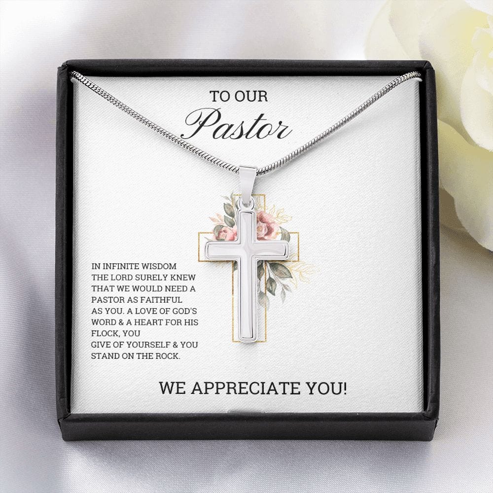 Cross Necklace Pastor Appreciation Gift