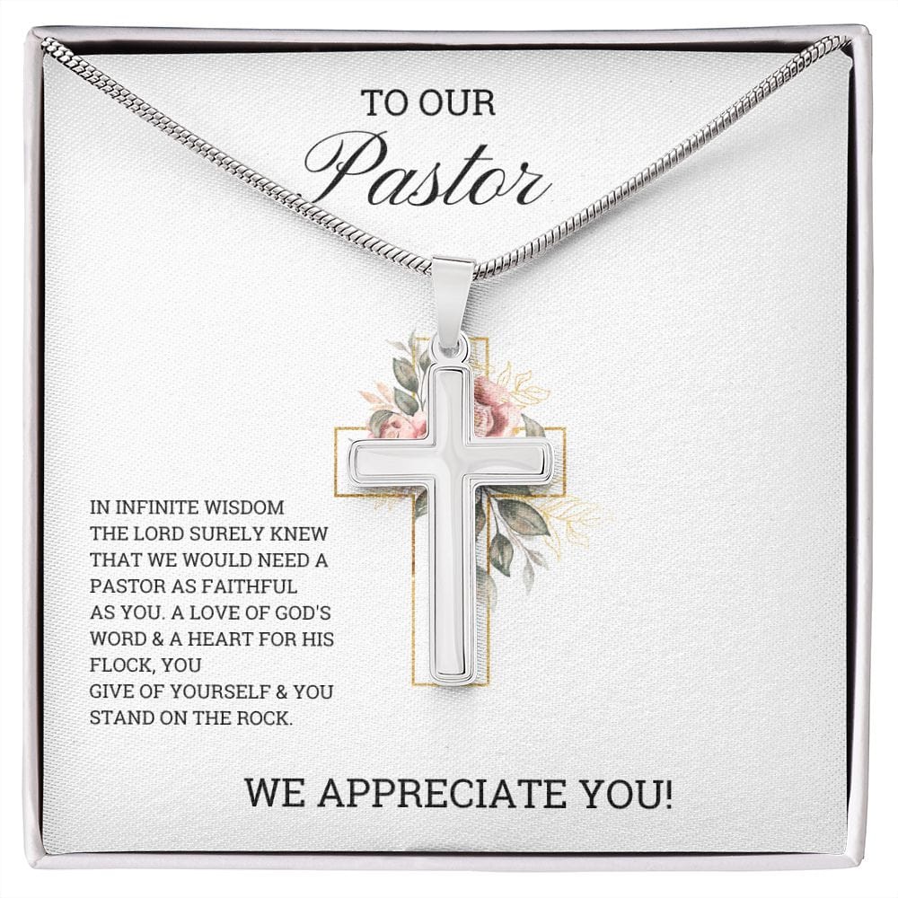 Cross Necklace Pastor Appreciation Gift