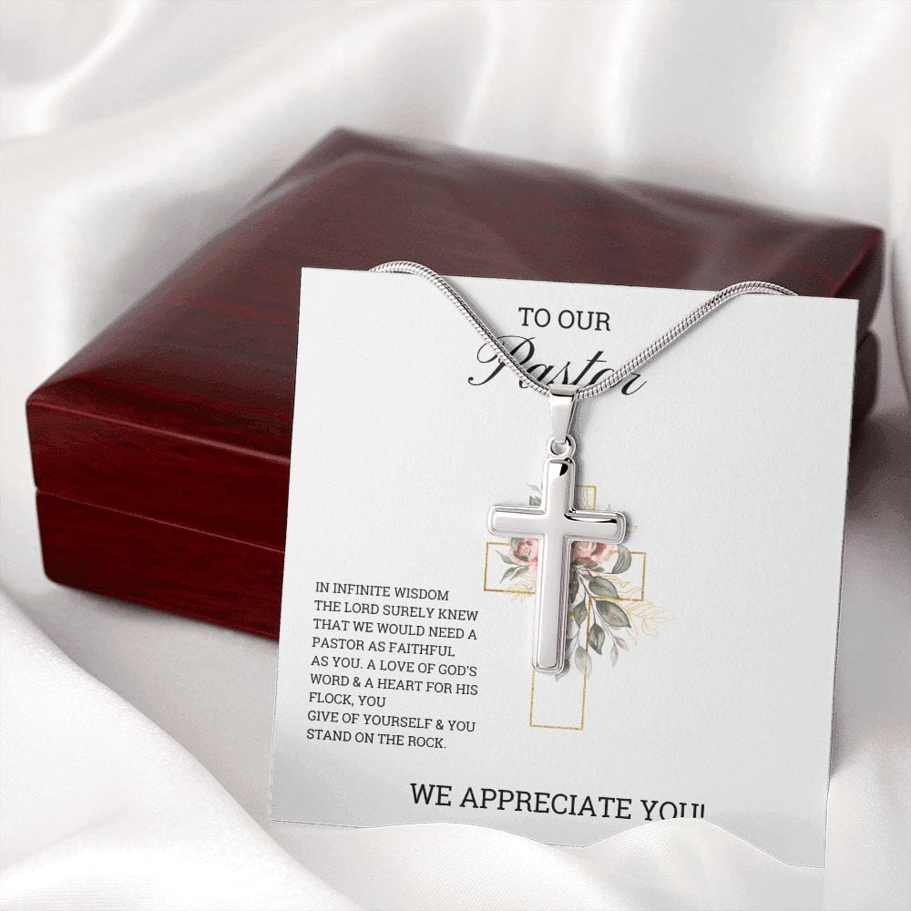 Cross Necklace Pastor Appreciation Gift