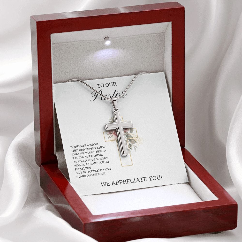 Cross Necklace Pastor Appreciation Gift