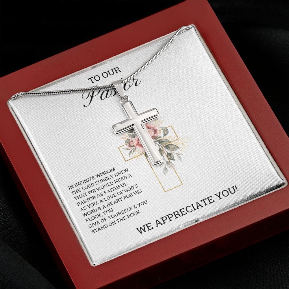 Cross Necklace Pastor Appreciation Gift