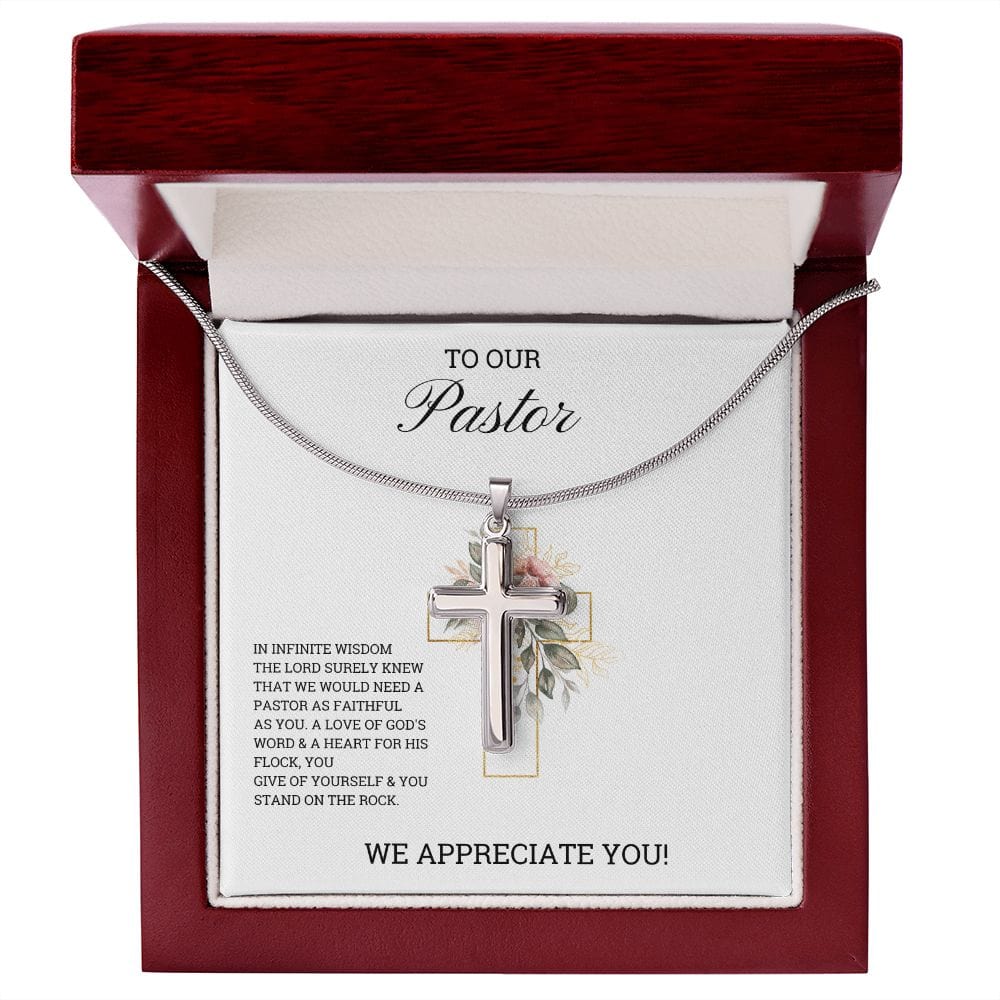 Cross Necklace Pastor Appreciation Gift