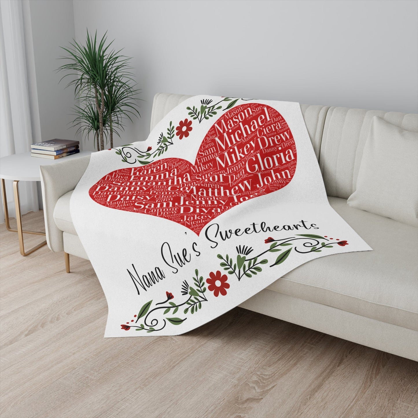 Personalized Grandparent from Grandkids Blanket