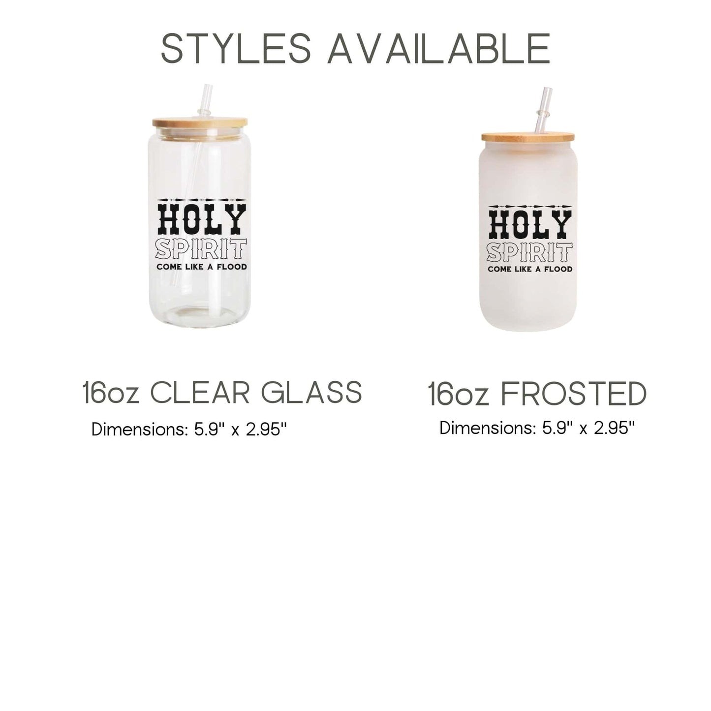 Religious Frosted Iced Coffee Cup Come Holy Spirit Frosted Tumbler with Straw Western Christian beer Glass Can Jesus Catholic Tumbler gift