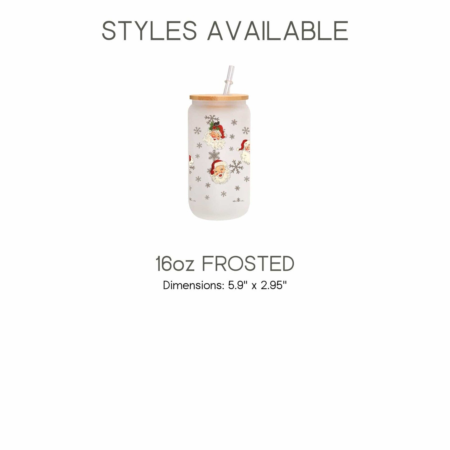 Christmas Iced Coffee Cup Xmas Frosted Tumblers Christmas party Beer Glass gift Tumbler & straw Christmas Vacation Tumbler Santa Coffee Cup